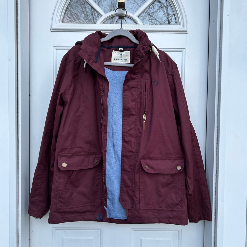 Lighthouse waterproof hooded Rain jacket | Men’s XL | NEW
